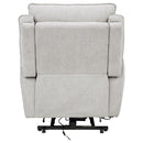 Sylmar Chenille Upholstered Dual Power Lift Recliner Grey
