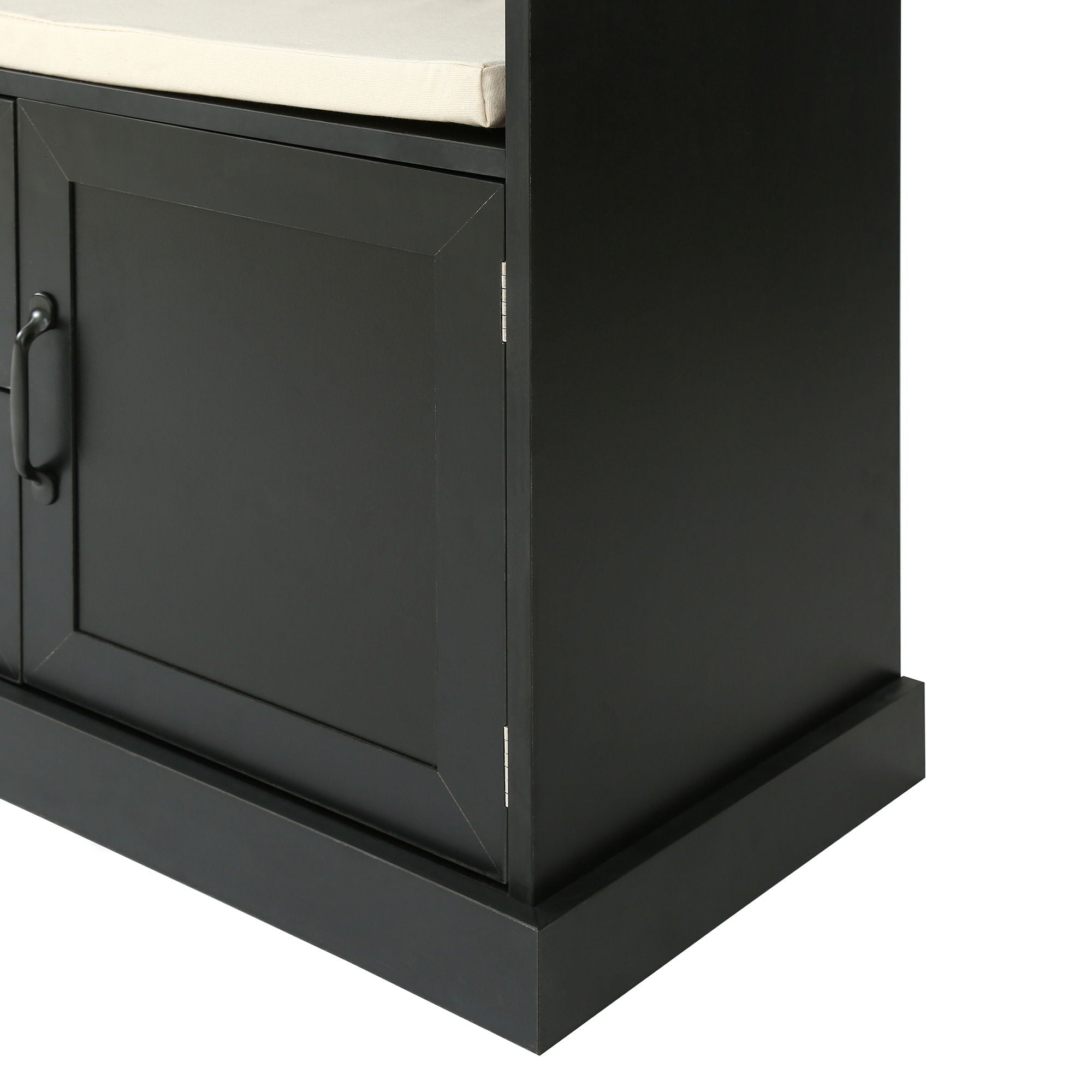 Hall Tree With 3 Hooks, Coat Hanger, Entryway Bench, Storage Bench, 3 In 1 Design