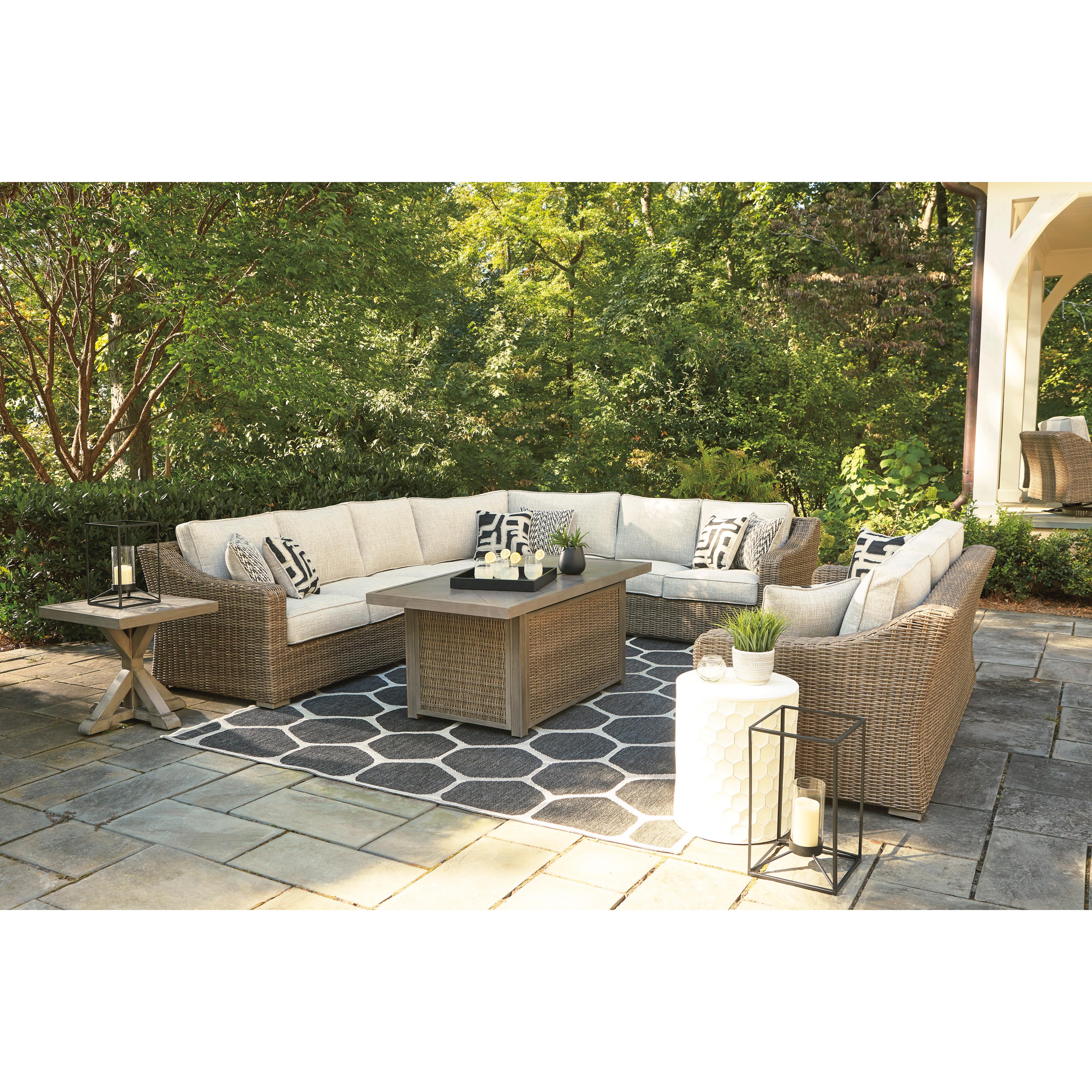 Signature Design by Ashley Beachcroft P791-773 Rectangular Fire Pit Table IMAGE 18