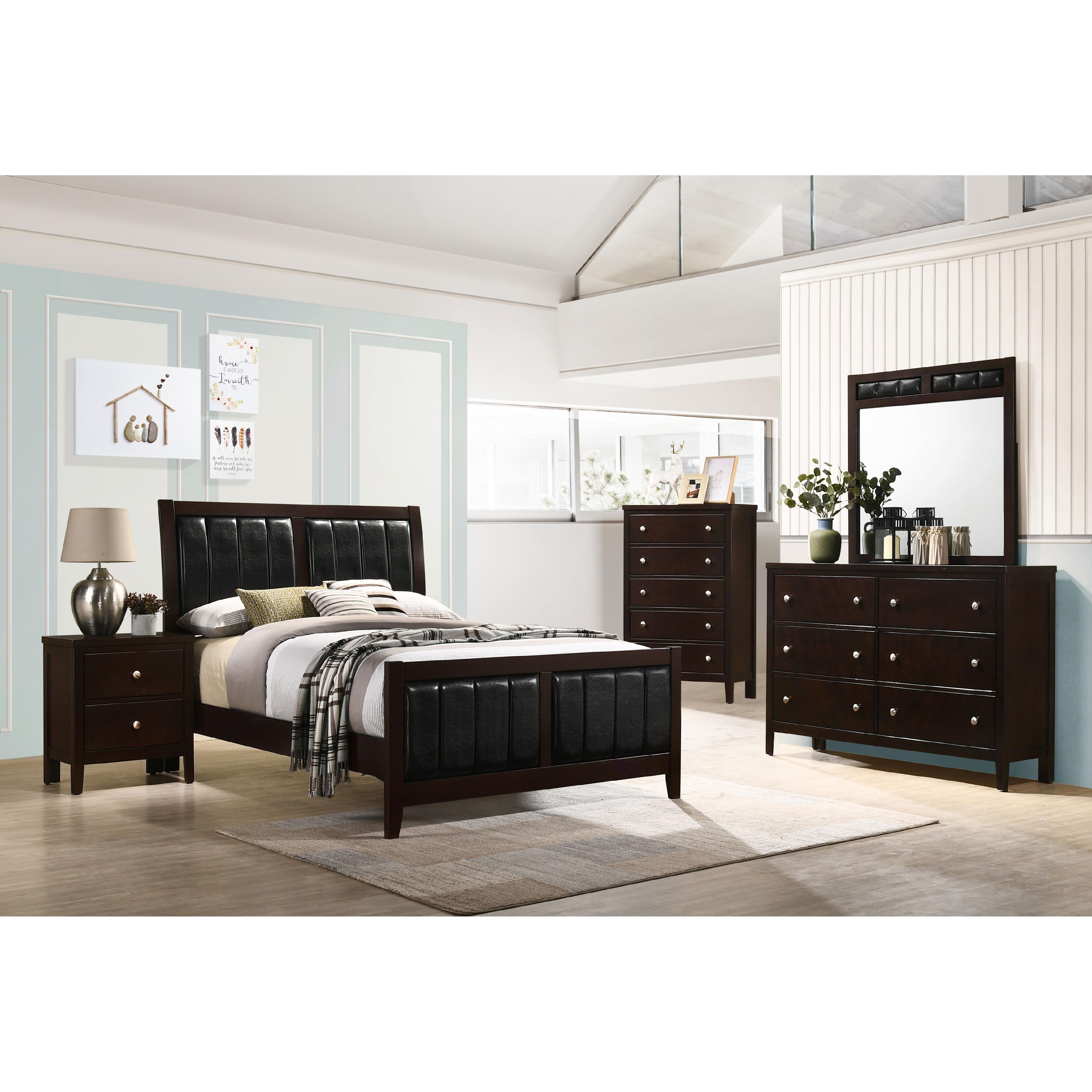 Diamond Modern Furniture COA Carlton Full Upholstered Panel Bed 202091F IMAGE 5