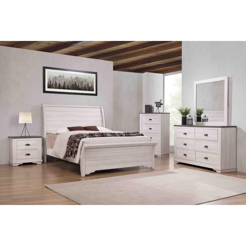 Diamond Modern Furniture CM Coralee Queen Panel Bed B8130-Q-HB/B8130-Q-FB/B8130-KQ-RAIL IMAGE 3