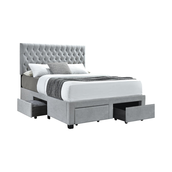 Diamond Modern Furniture COA Shelburne King Upholstered Platform Bed with Storage 305878KE IMAGE 1