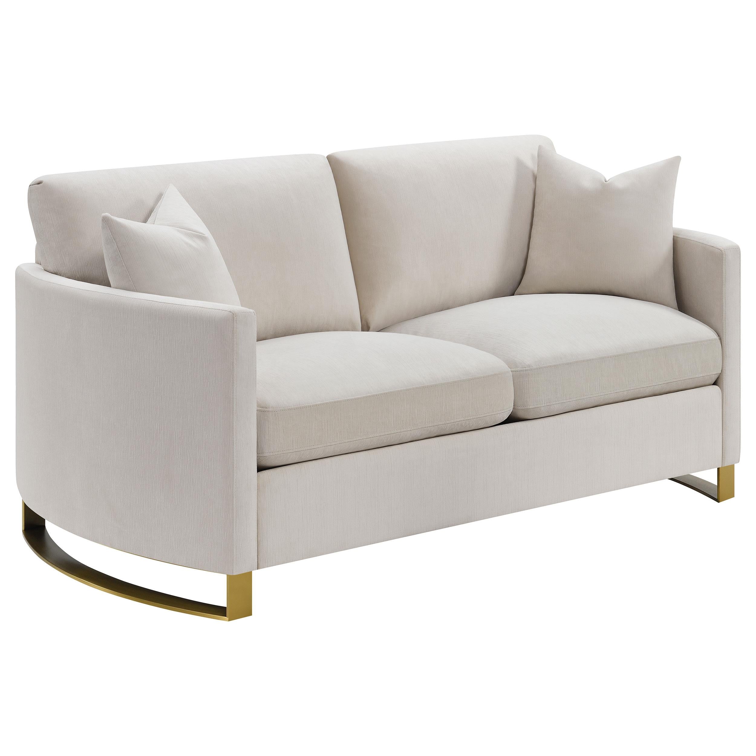 Coaster Furniture Corliss Stationary Fabric Loveseat 508822 IMAGE 1