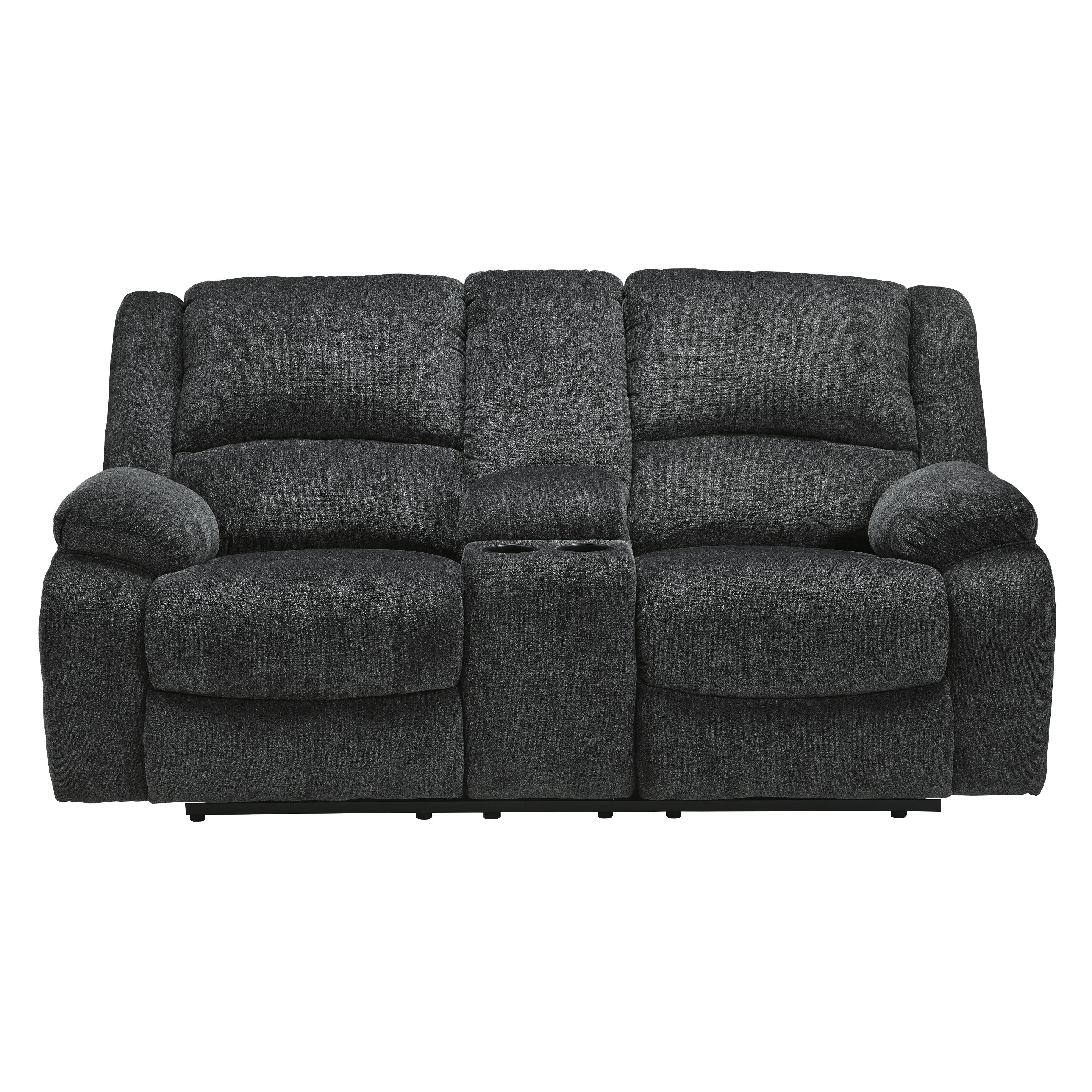 Signature Design by Ashley Draycoll Power Reclining Fabric Loveseat with Console 7650496 IMAGE 3