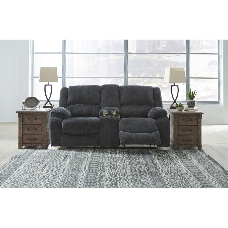 Signature Design by Ashley Draycoll Power Reclining Fabric Loveseat with Console 7650496 IMAGE 4