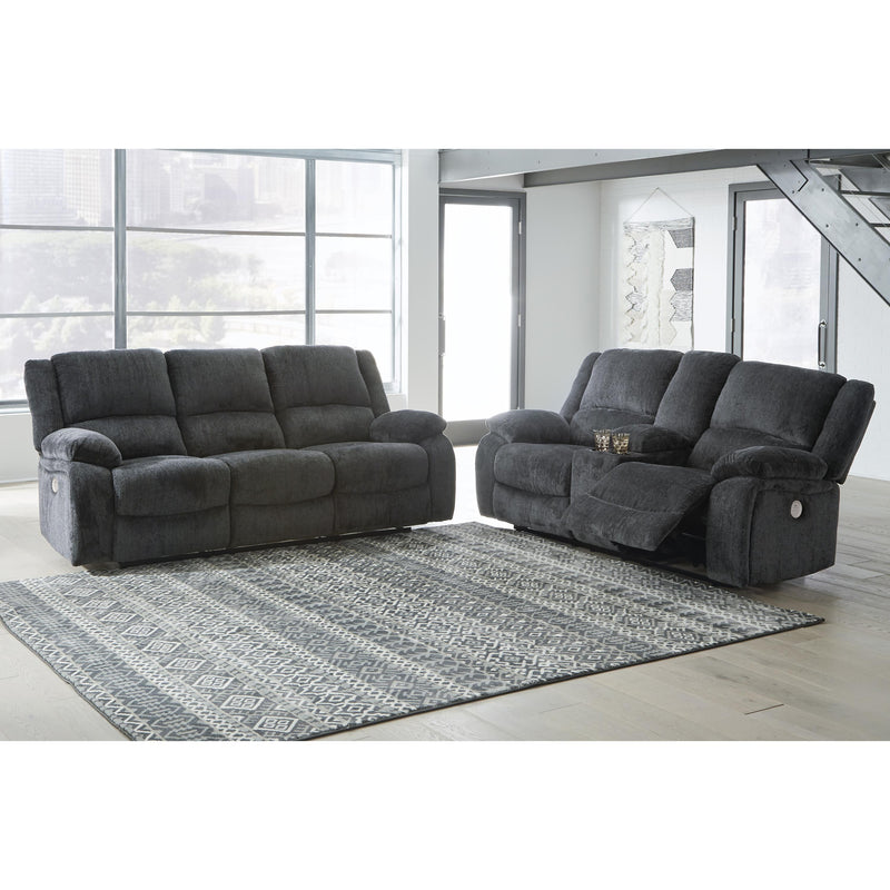 Signature Design by Ashley Draycoll Power Reclining Fabric Loveseat with Console 7650496 IMAGE 6