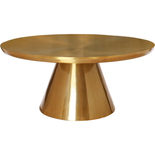 Meridian Martini Brushed Gold Coffee Table IMAGE 1