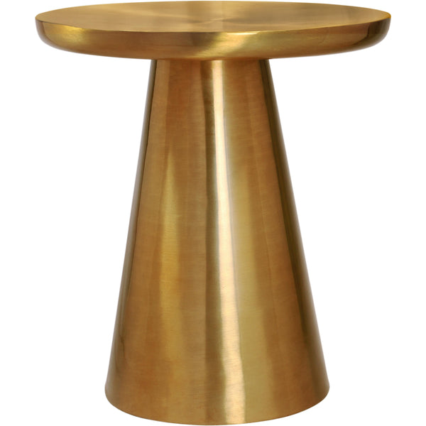 Meridian Martini Brushed Gold End Table IMAGE 1