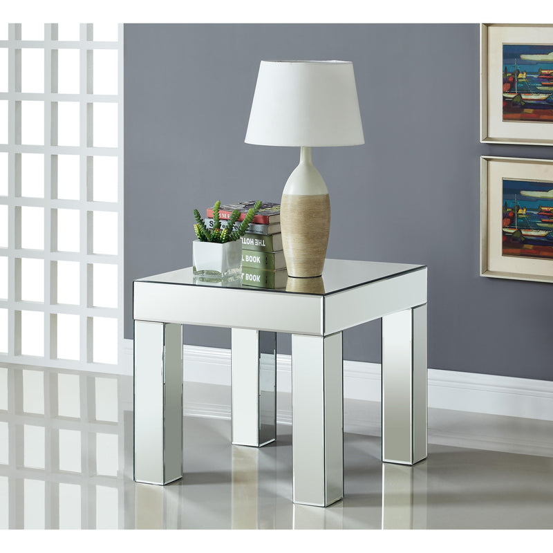 Meridian Lainy Mirrored End Table IMAGE 2