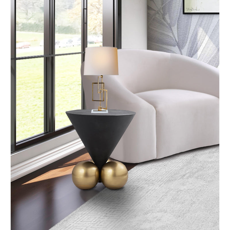 Meridian Naples Grey Cement End Table IMAGE 6