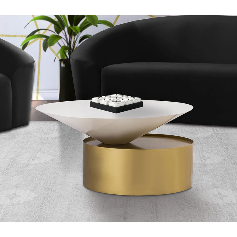 Meridian Damon White Coffee Table IMAGE 5