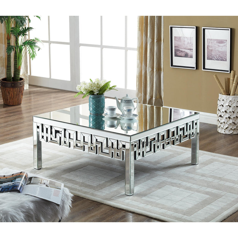 Meridian Aria Mirrored Coffee Table IMAGE 2