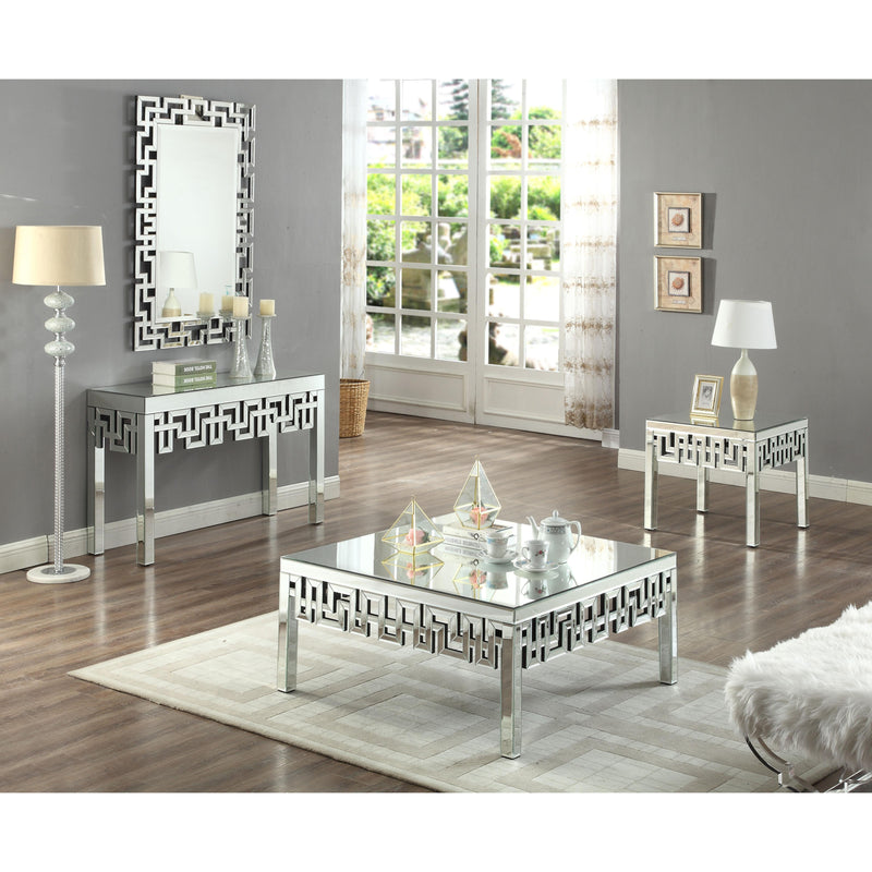 Meridian Aria Mirrored Coffee Table IMAGE 3