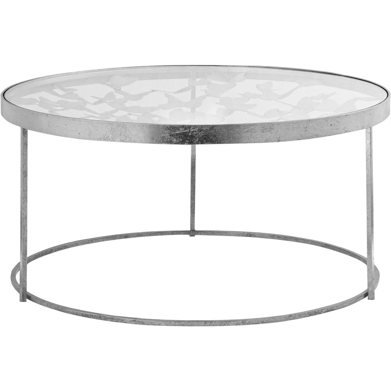 Meridian Butterfly Silver Coffee Table IMAGE 2