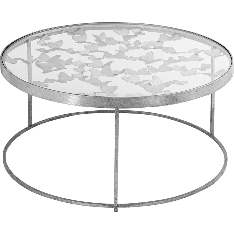 Meridian Butterfly Silver Coffee Table IMAGE 3