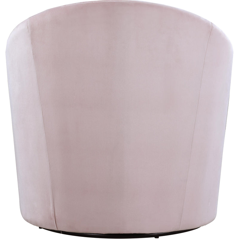 Meridian Alessio Pink Velvet Accent Chair IMAGE 3