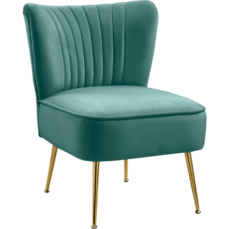 Meridian Tess Mint Velvet Accent Chair IMAGE 1