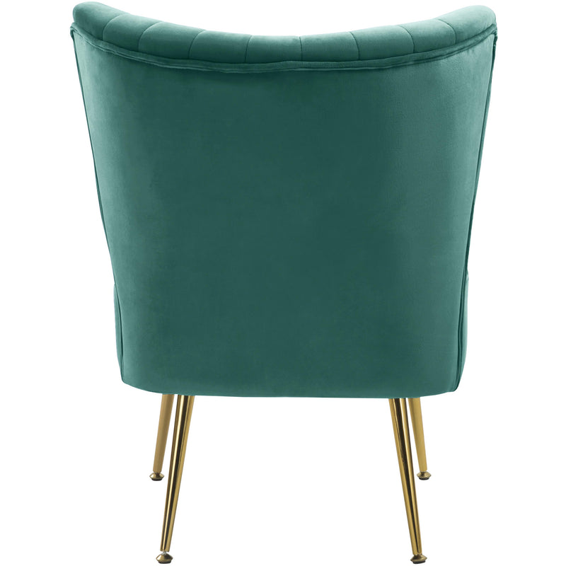 Meridian Tess Mint Velvet Accent Chair IMAGE 3