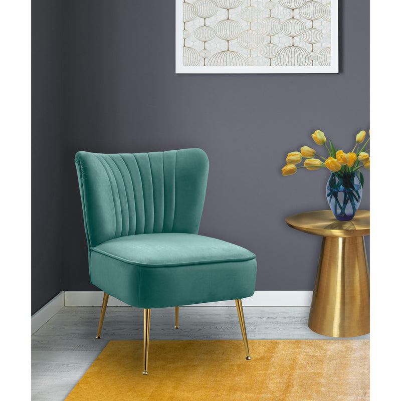 Meridian Tess Mint Velvet Accent Chair IMAGE 4