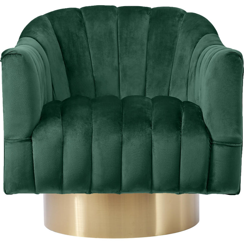 Meridian Farrah Green Velvet Accent Chair IMAGE 2