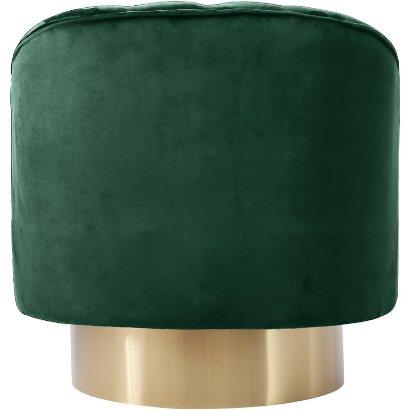 Meridian Farrah Green Velvet Accent Chair IMAGE 3