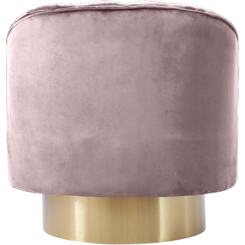 Meridian Farrah Pink Velvet Accent Chair IMAGE 3