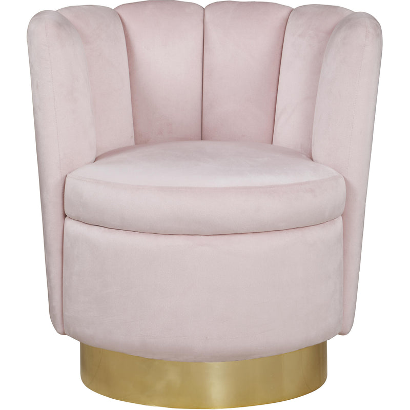 Meridian Lily Pink Velvet Accent Chair IMAGE 2