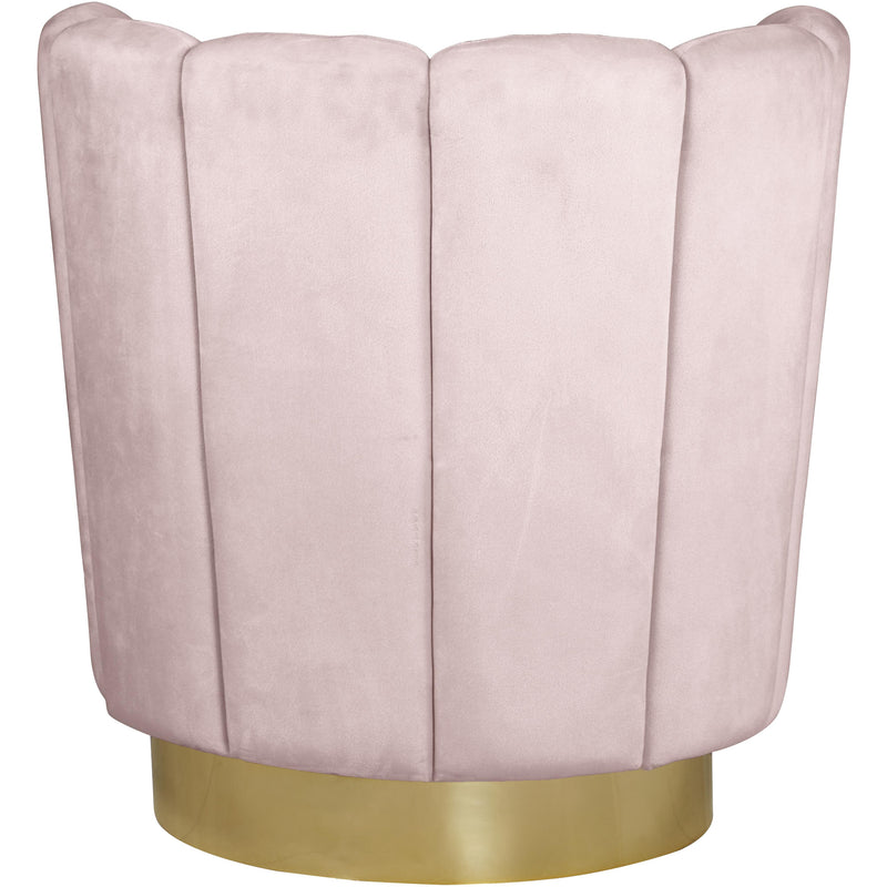 Meridian Lily Pink Velvet Accent Chair IMAGE 3