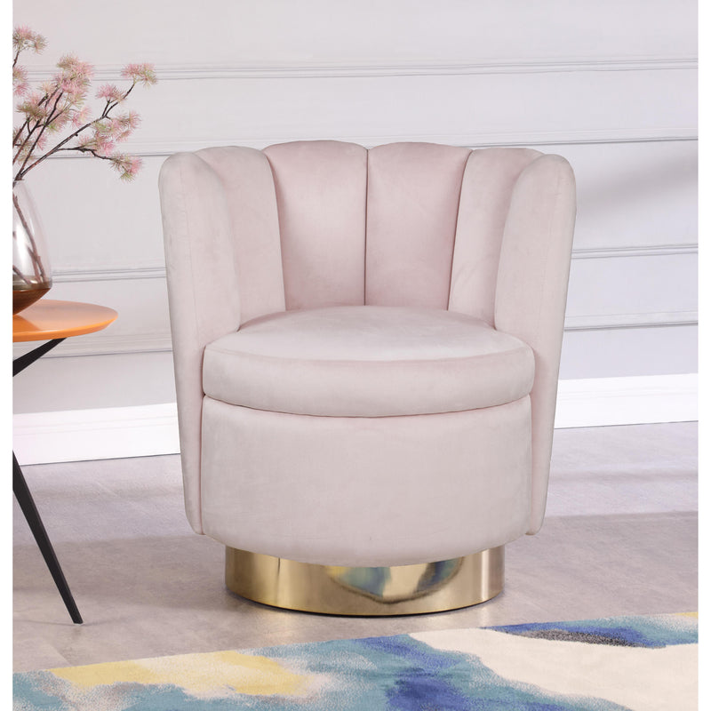 Meridian Lily Pink Velvet Accent Chair IMAGE 6