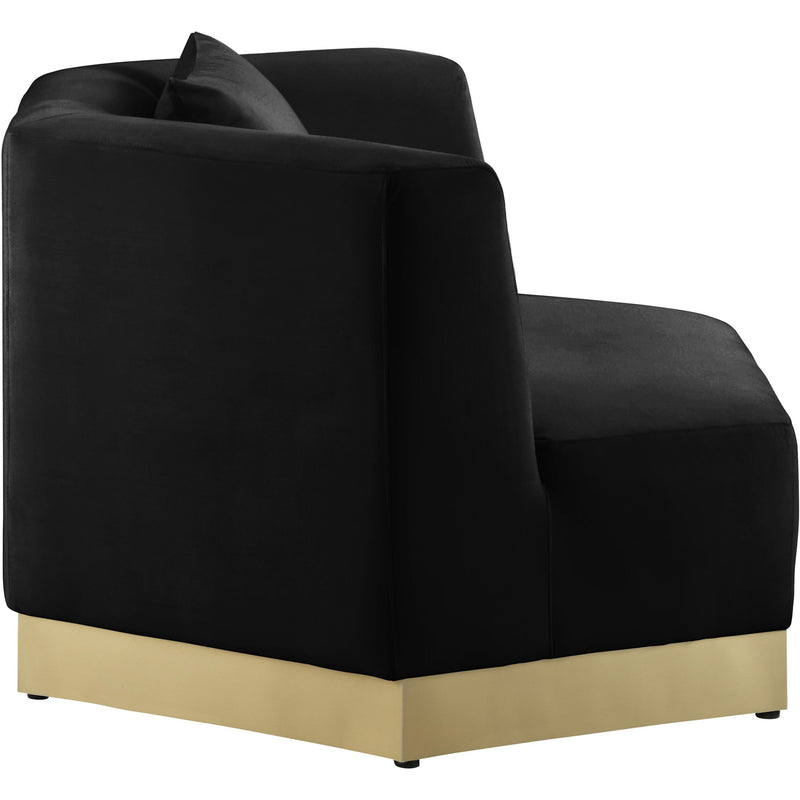 Meridian Marquis Black Velvet Chair IMAGE 3