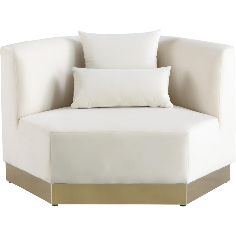 Meridian Marquis Cream Velvet Chair IMAGE 2