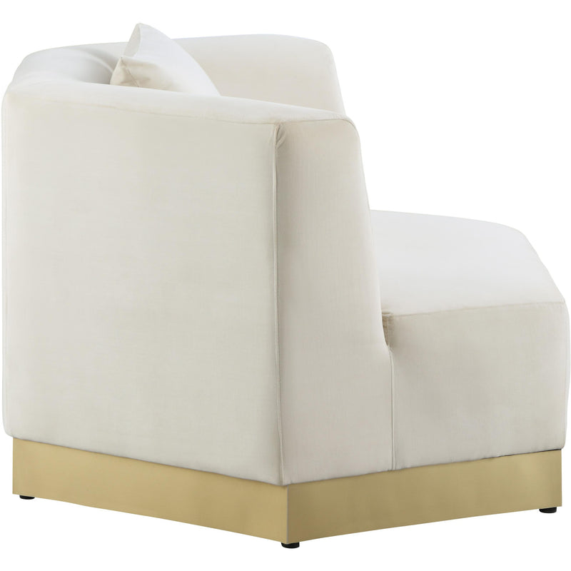 Meridian Marquis Cream Velvet Chair IMAGE 3