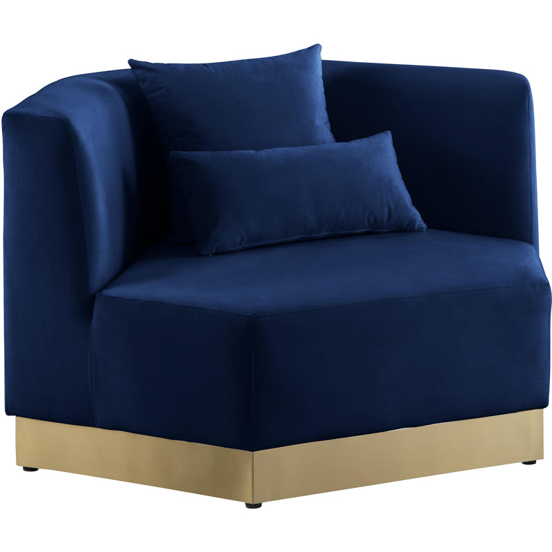 Meridian Marquis Navy Velvet Chair IMAGE 1