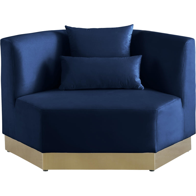 Meridian Marquis Navy Velvet Chair IMAGE 2