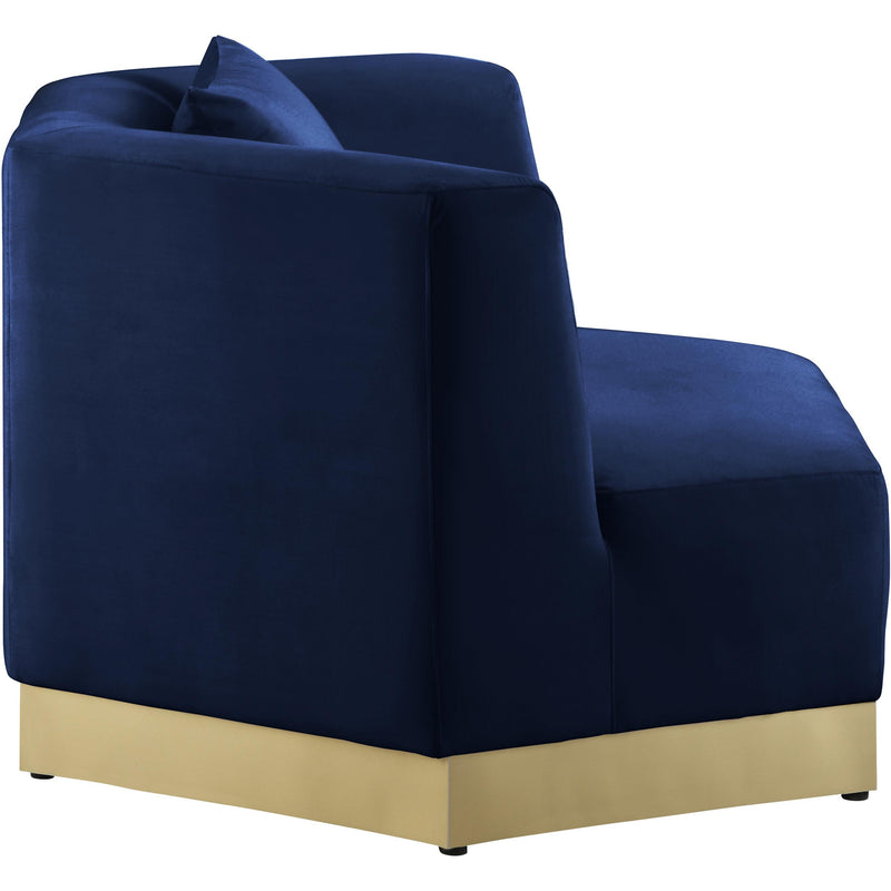 Meridian Marquis Navy Velvet Chair IMAGE 3