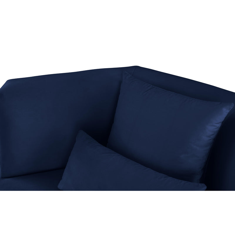 Meridian Marquis Navy Velvet Chair IMAGE 5