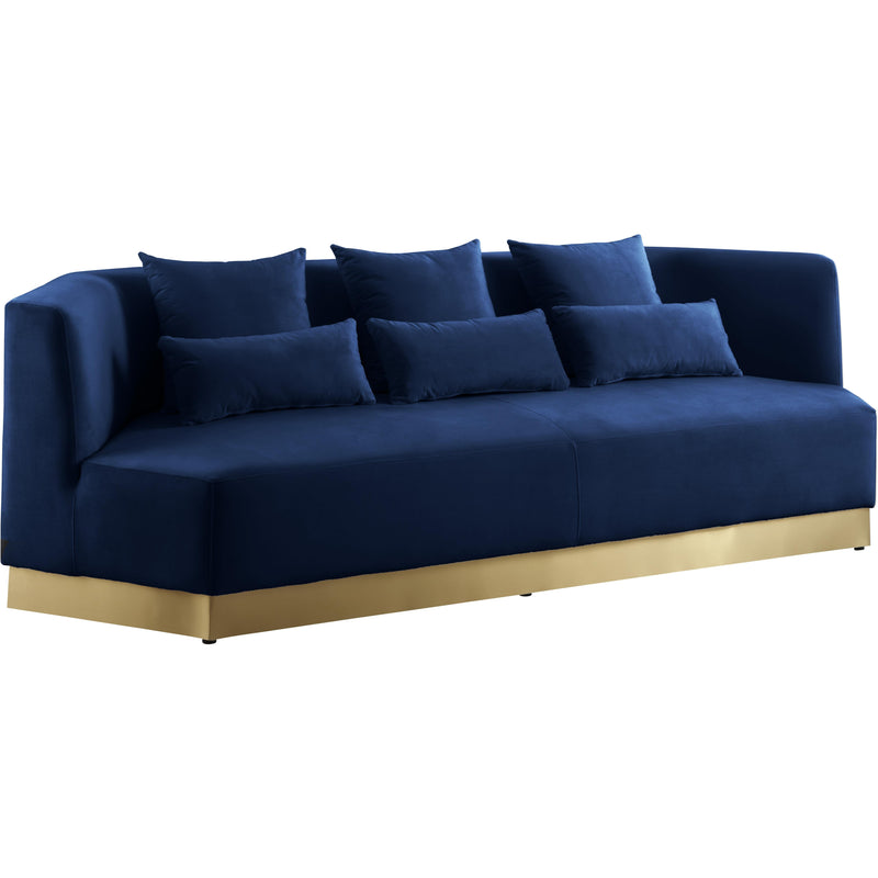 Meridian Marquis Navy Velvet Sofa IMAGE 1