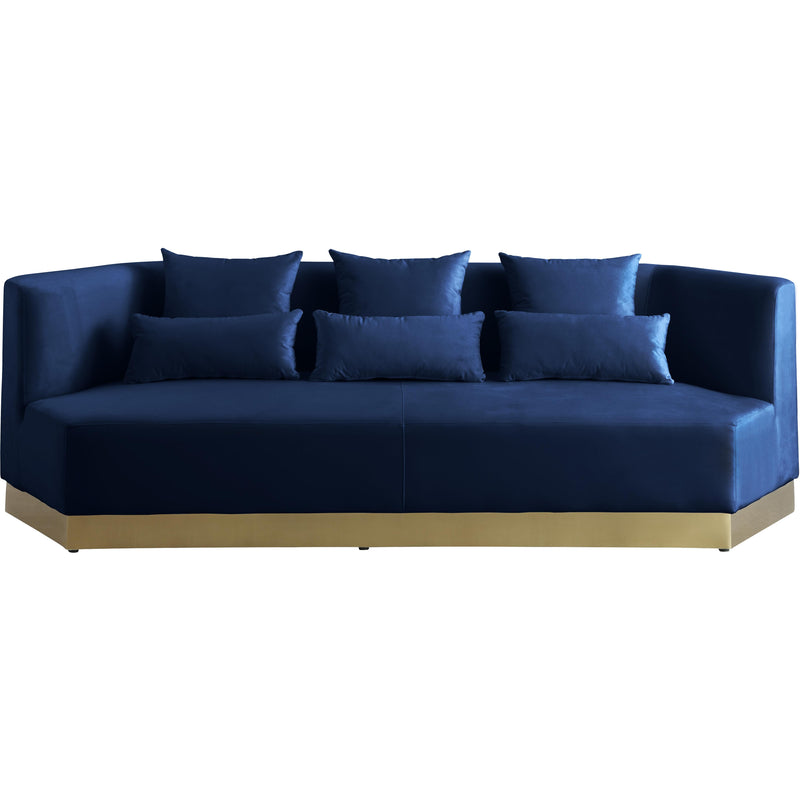 Meridian Marquis Navy Velvet Sofa IMAGE 2