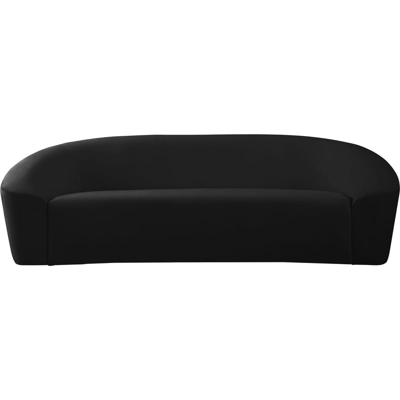 Meridian Riley Black Velvet Sofa IMAGE 2