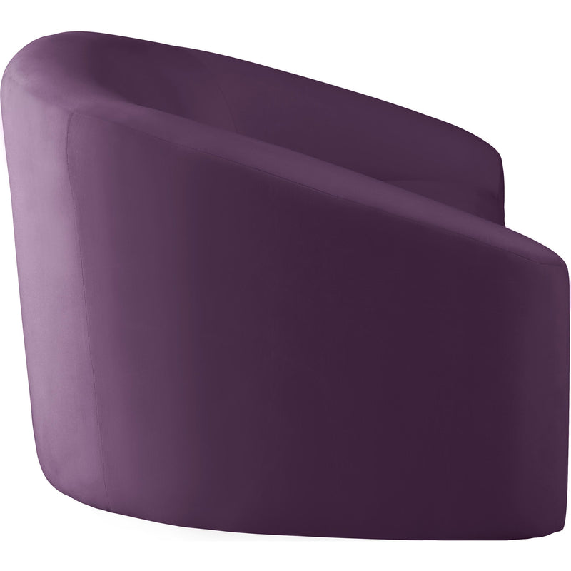 Meridian Riley Purple Velvet Sofa IMAGE 3