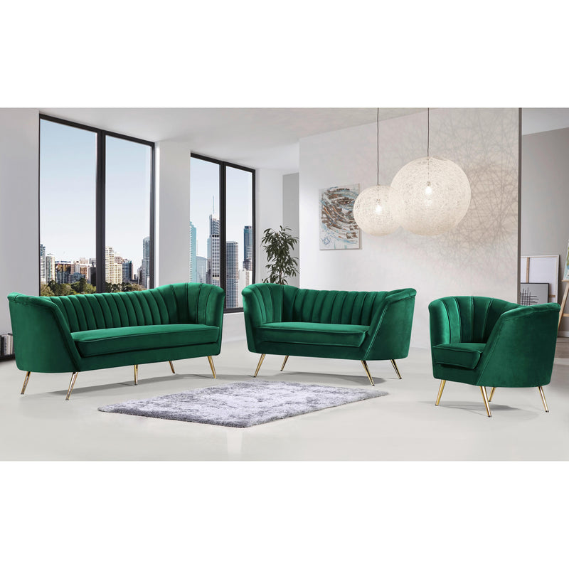 Meridian Margo Green Velvet Chair IMAGE 5