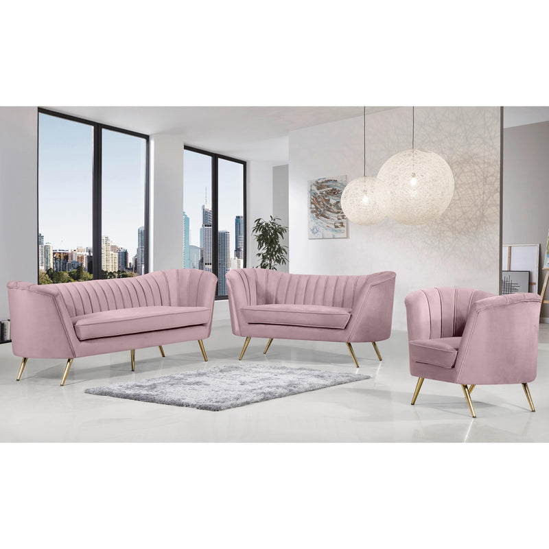 Meridian Margo Pink Velvet Chair IMAGE 5