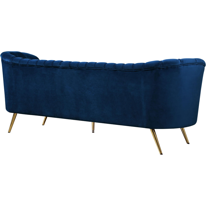 Meridian Margo Navy Velvet Sofa IMAGE 2