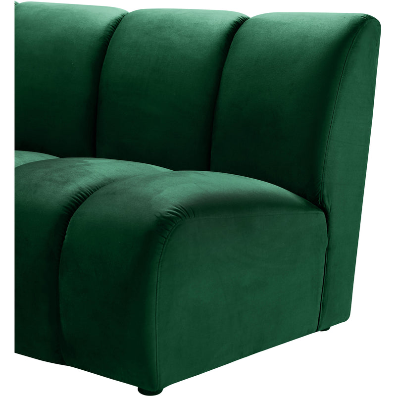 Meridian Infinity Green Velvet 10pc. Modular Sectional IMAGE 5