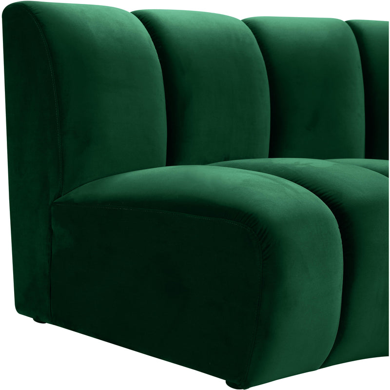 Meridian Infinity Green Velvet 10pc. Modular Sectional IMAGE 6