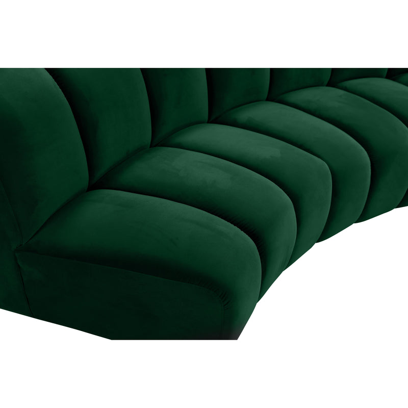 Meridian Infinity Green Velvet 10pc. Modular Sectional IMAGE 9