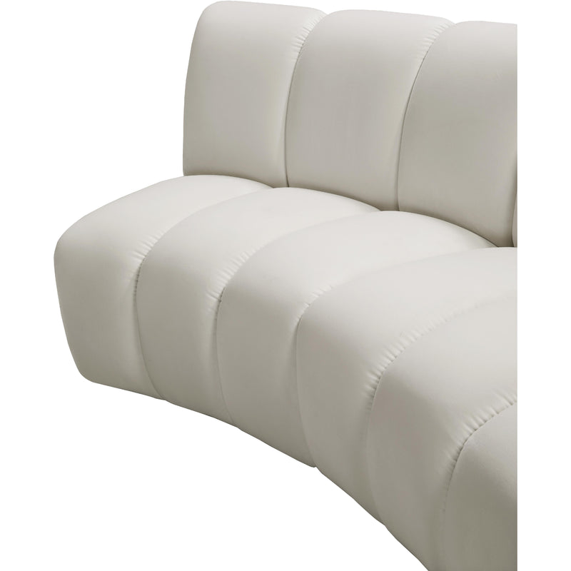 Meridian Infinity Cream Velvet 11pc. Modular Sectional IMAGE 8