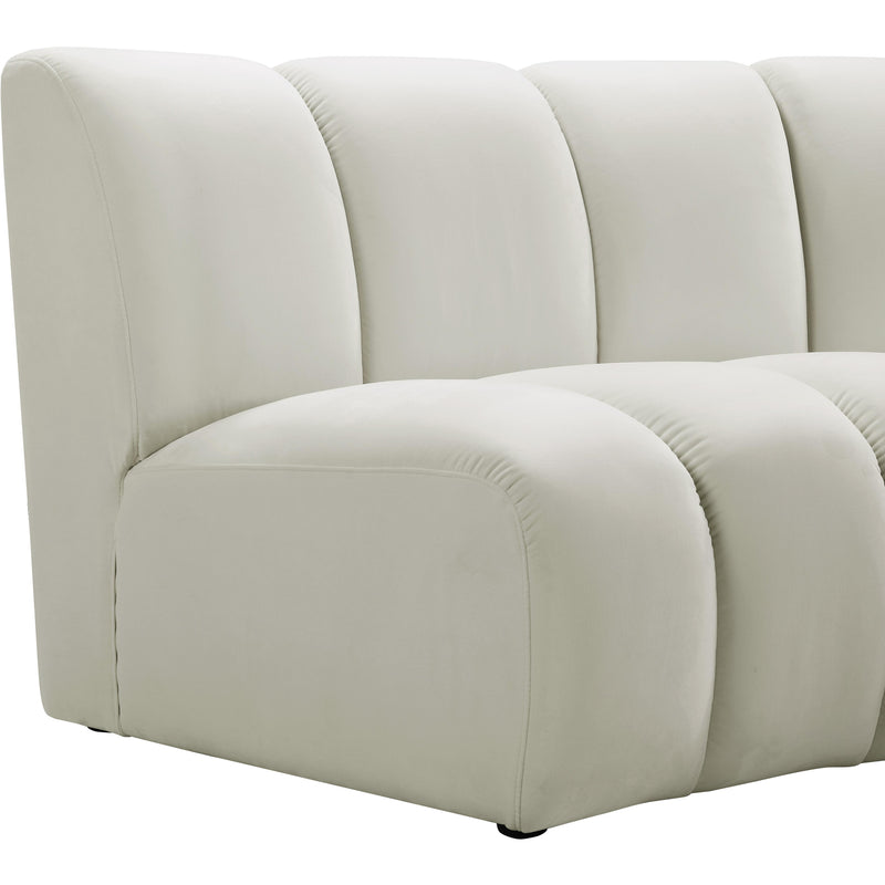 Meridian Infinity Cream Velvet 12pc. Modular Sectional IMAGE 6