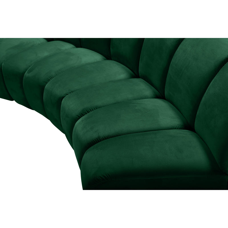 Meridian Infinity Green Velvet 2pc. Modular Sectional IMAGE 8