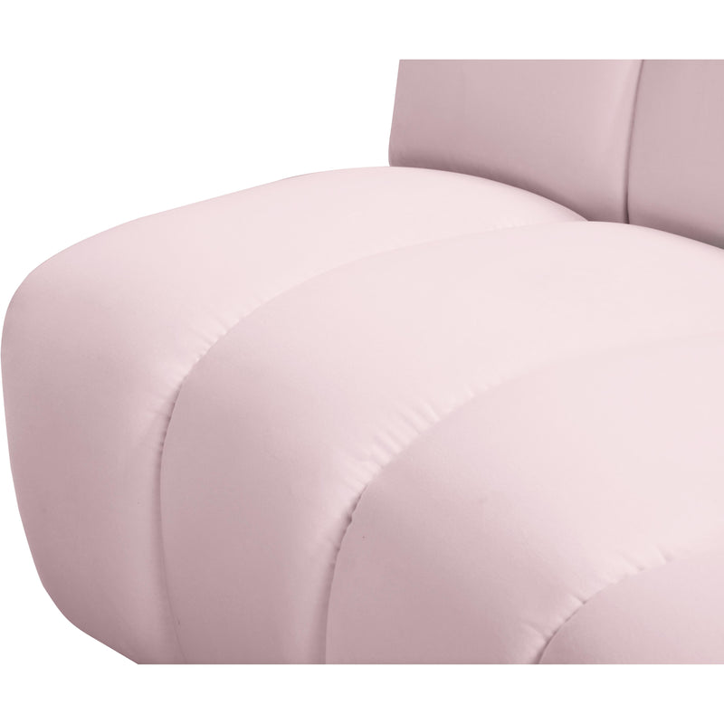 Meridian Infinity Pink Velvet 4pc. Modular Sectional IMAGE 6